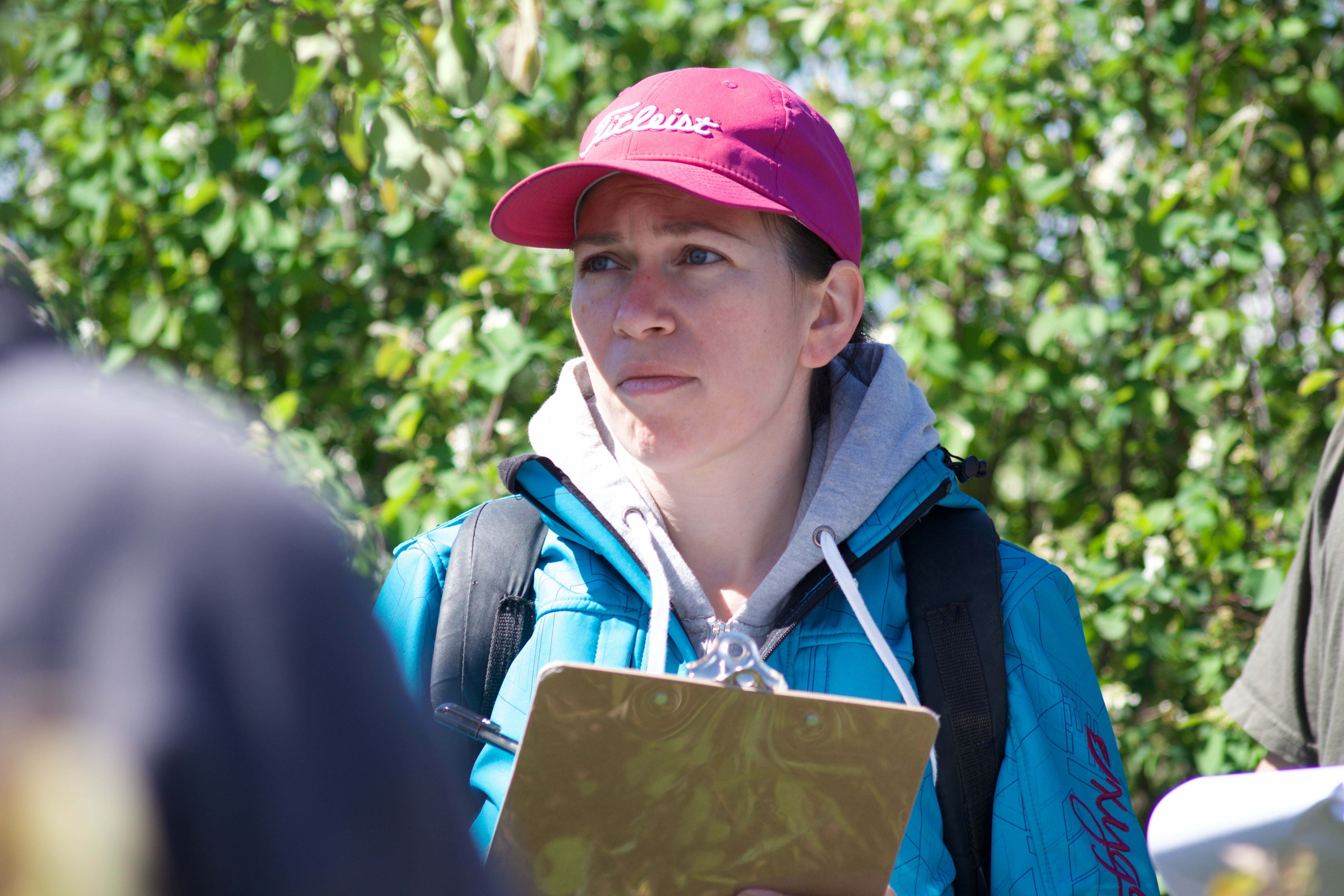 Étudiante au programme Exploitation de verger