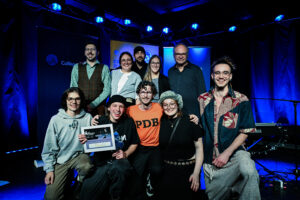 Le groupe Point(.), gagnant de la finale locale de Cégeps en spectacle