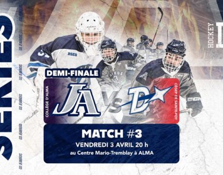 Hockey D1 : demi-finale contre Sainte-Foy (3/5) - Affiche