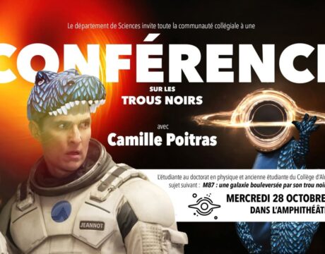 Conférence sur les trous noirs - Affiche